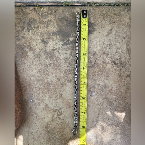 Sterling silver Byzantine link bracelet - Picture 2 of 10